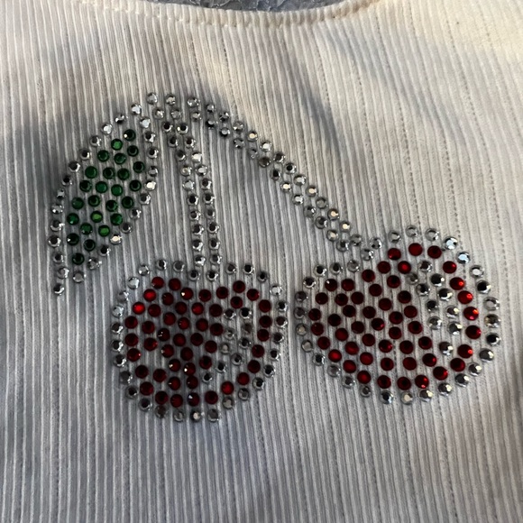 Cherry Rhinestone Tank Top - Picture 3 of 4